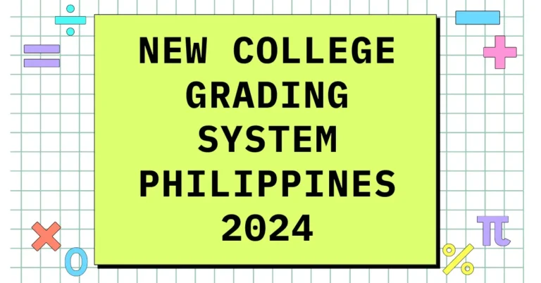 New College Grading System Philippines 2024